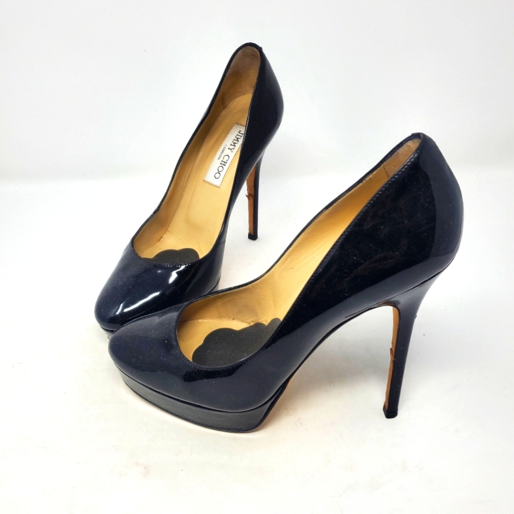 Jimmy Choo Black Patent Pumps